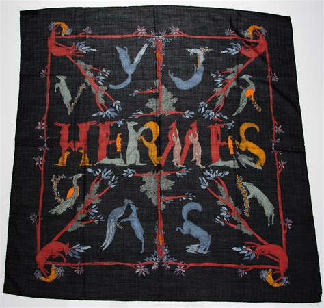 Hermes Alphabet Scarf 